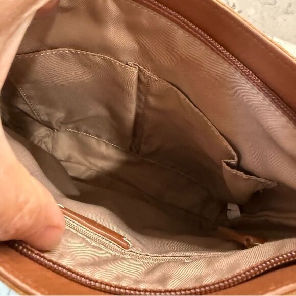 The Sak 2025 brown tan tobacco floral embossed Leather de young Bag NWT - Picture 12 of 14